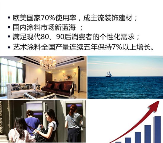 美涂士藝術(shù)涂料加盟：廣闊“錢景”，大有可為!