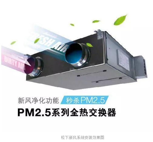松下品牌新風系統(tǒng)安裝實例：上海市浦東新區(qū)靈巖南路480 號